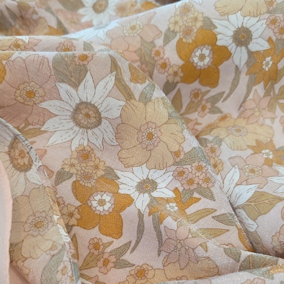 Storia Whimsical Floral Mini Babydoll Dress Fairycore Cottagecore Boutique Mediu - Picture 12 of 13